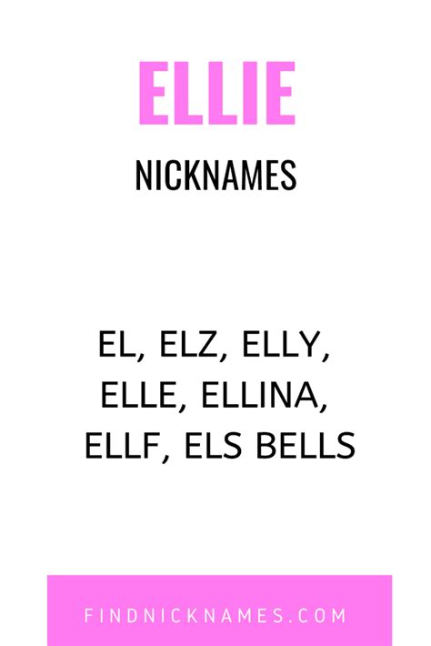 30 Creative Nicknames For Ellie — Find Nicknames