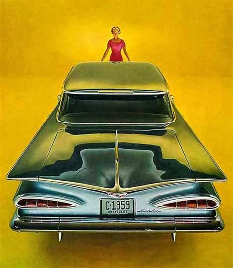Chevrolet Impala 1959 Ad Mad Men Art Vintage Ad Art Collection
