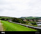 The A628 going into the village of Tintwistle, Derbyshire, England,UK ...