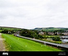 The A628 going into the village of Tintwistle, Derbyshire, England,UK ...