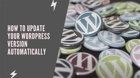 How To Update Your Wordpress Version Automatically Youtube
