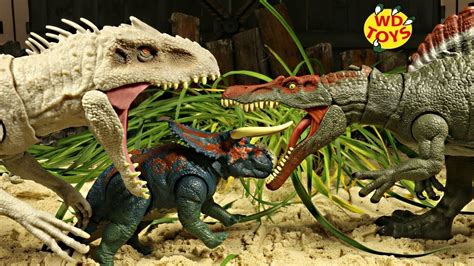 Battle at big rock is a 2019 american short film directed by colin trevorrow. INDOMINUS REX EATS NASUTOCERATOPS!! Jurassic World Battle ...