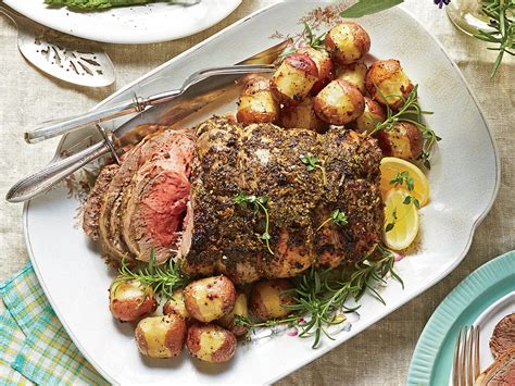 Roasting the leg of lamb long and slow brings the fat out of the meat; Herb-Roasted Boneless Leg of Lamb Recipe | MyRecipes