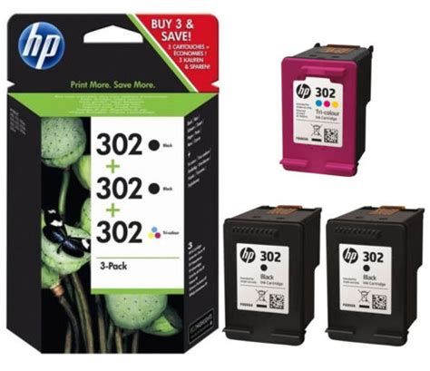 Hp 302 Original Pattern Dye 3x Officejet 3830 3831 3832 3833 3834 3835