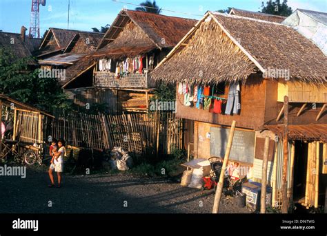 Stilt Village House Kalibo Panay Philippines Stock Photo Alamy
