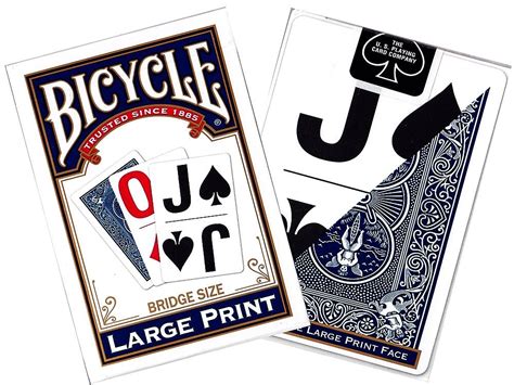 Bicycle Large Print Bridge Size Card And Dice Games Playing Cards