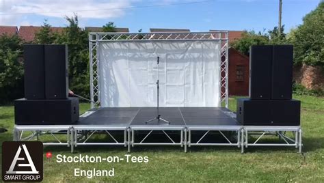 Easy Install Plywood Portable Stage Outdoor Performance Aluminum Stage