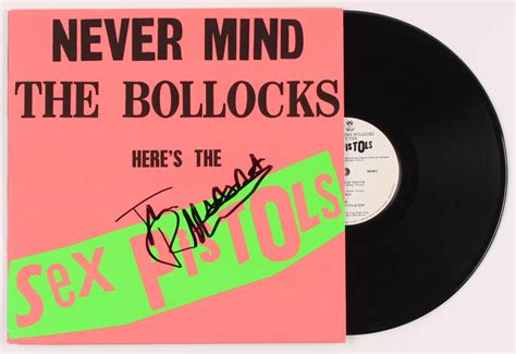 Johnny Rotten Signed Sex Pistols Never Mind The Bollocks Vinyl Record Album Jsa Hologram
