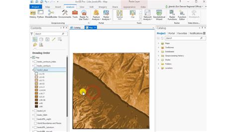 How To Create Slope And Aspect Maps In Arcgis Pro Youtube