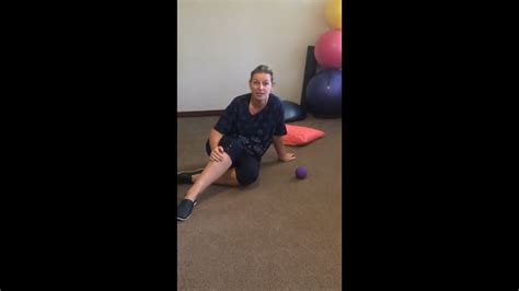 Spiky Ball Exercise For Gluteal Muscles Youtube