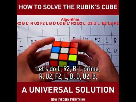 The first is to count the number of quarter turns. How To Solve The Rubik's Cube (A UNIVERSAL SOLUTION) - YouTube