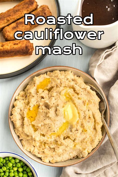 Roasted Cauliflower Mash Mashed Cauliflower Vegetarian Recipes Easy