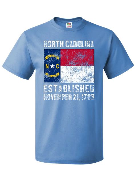 Inktastic Established November 21 1789 North Carolina Flag T Shirt