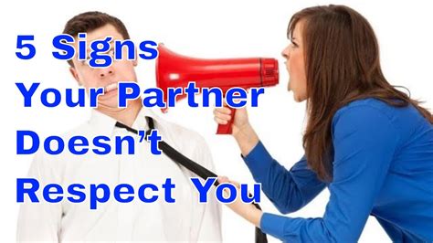 Signs Your Partner Doesnt Respect You YouTube