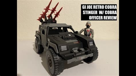 2022 Gi Joe Retro Cobra Stinger W Officer Review Youtube