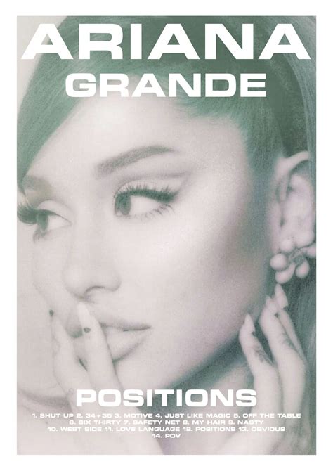 ariana grande positions album poster image analysis deep learning