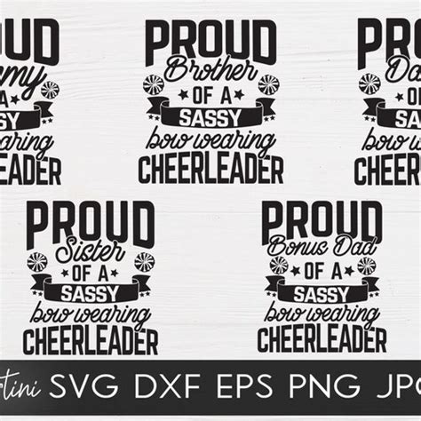 Proud Sissy Of A Sassy Bow Wearing Cheerleader Svg Cut Files Etsy