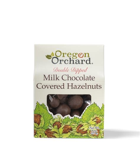 Oregon Orchard Double Dipped Milk Chocolate Covered Hazelnuts 8 Oz