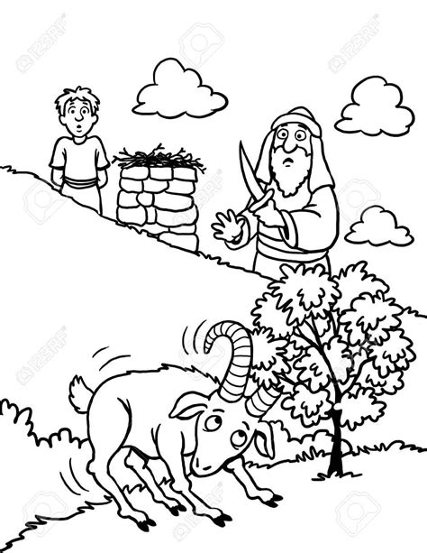 Coloring is also an excellent approach to keep the kids busy and engaged, as well as use some quiet time for everyone. Coloring Page Abraham And Isaac | Coloriage gratuit ...
