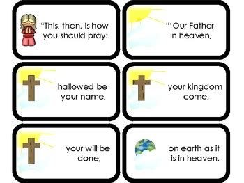 Free worksheets for kindergarten to grade 5 kids. 11 The Lord's Prayer Printable Flashcards. Preschool-Elementary Bible Study.