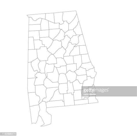 Alabama Counties Map Photos And Premium High Res Pictures Getty Images