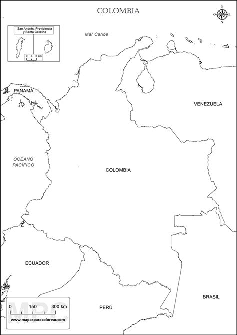 Mapa De Colombia Para Colorear Imprimir E Dibujar Dibujos Colorear Com
