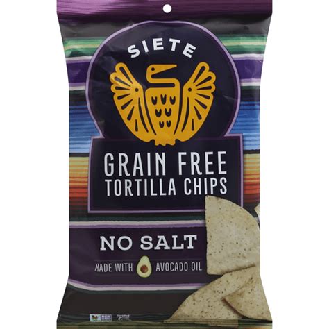 siete tortilla chips grain free simply no salt snacks chips and dips ron s supermarket