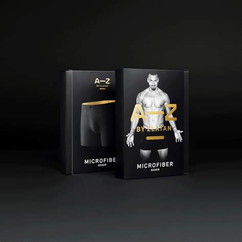 A Z By Zlatan Underwear On Behance Packaging Ideas Packaging Design