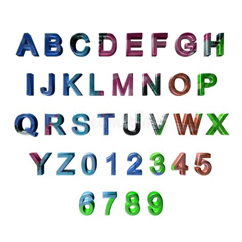 Colourful 3d Alphabet Letters Stock Illustrations 264 Colourful 3d