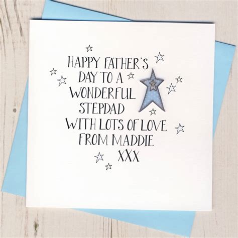 Personalised Wonderful Step Dad Fathers Day Card By Eggbert And Daisy