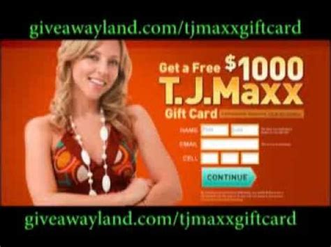 TJ Maxx Gift Card YouTube