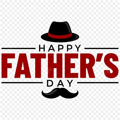 Happy Fathers Day Clipart Vector Happy Fathers Day With Moustache And