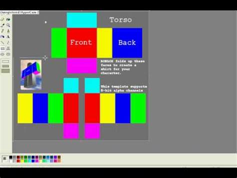 How to make ur own merch? ROBLOX Tutorial August 2009 How to use shirt template ...