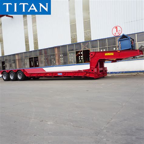 Axle Tons Hydraulic Detachable Gooseneck Lowboy Trailer