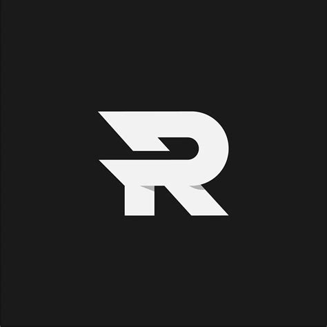 Completed R Monogram Linework Graphic Design Logo Branding Adobe