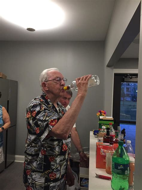 my 86 year old grandpa partying for my grandma s 90th birthday party r pics