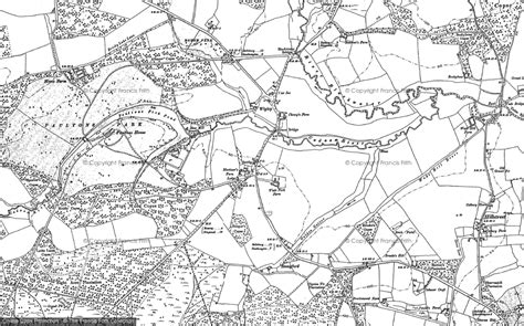Historic Ordnance Survey Map Of Ower 1895 Francis Frith