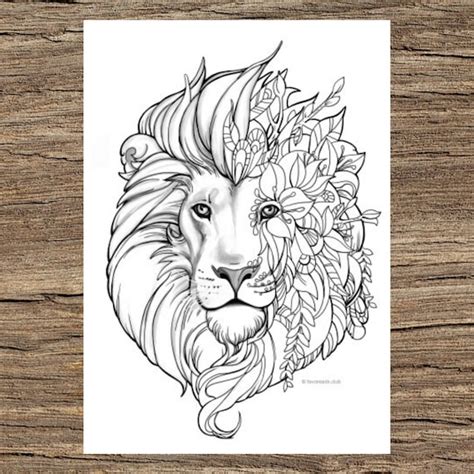 Lion Coloring Pages For Adults Search Through 623989 Free Printable