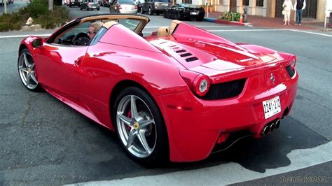 The 458 italia, and the 458 spider should be similar in weight, so one of the pages must be wrong. Ferrari 458 Spider - YouTube