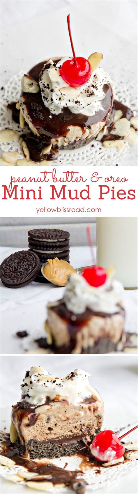 Mini Mud Pies With Peanut Butter And Chocolate Recipe Mud Pie Recipe Chocolate Mud Pie