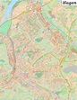 Große detaillierte stadtplan von Hagen