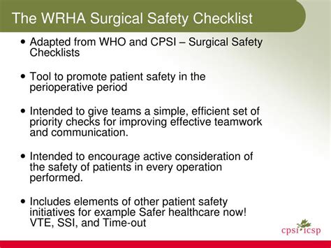 Ppt Safe Surgery Saves Lives Powerpoint Presentation Free Download