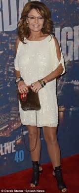 Sarah Palin Puts On Leggy Display In Daughters Dress For Snl 40