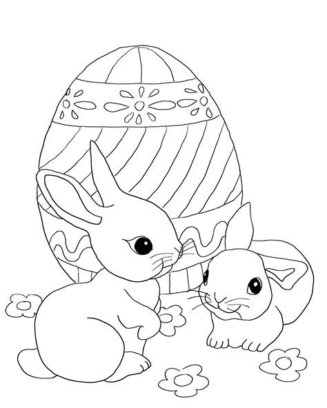 Easter Bunny Coloring Pages