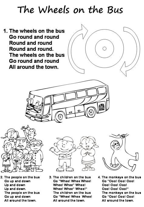 This wheels on the bus coloring page such as car, bike, supercar, truck, firetruck, ambulance, motorcycle, train. Wheels On The Bus Coloring Page