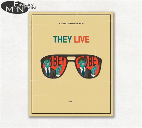 They Live Movie Poster Fine Art Print Etsy