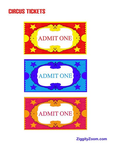 Carnival Tickets Printable Free Printable Templates