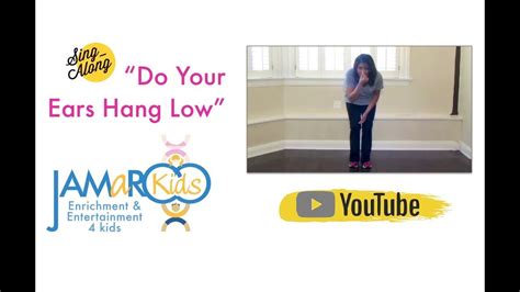 Do Your Ears Hang Low Kids Educational Song Jamaroo Kids Youtube