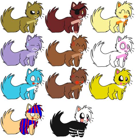 Fnaf And Fnaf 2 As Cats By Pepsiminecart On Deviantart