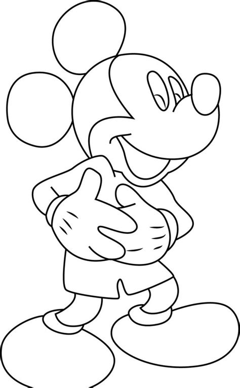 Gambar Buku Belajar Mewarnai Gambar Mickey Mouse Anak
